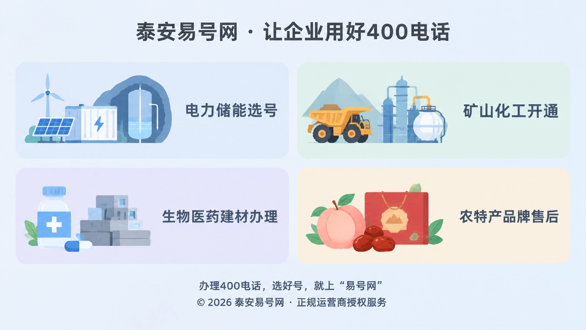 泰安易号网400电话办理流程