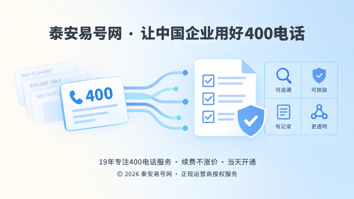 2026年400电话诚实守信服务承诺可核验主题图